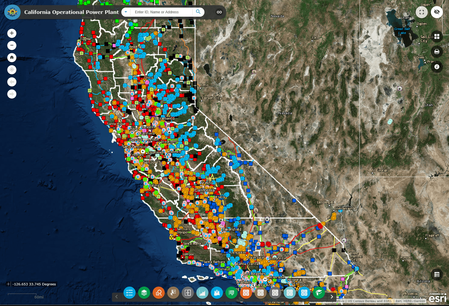 California Operational Power Plants